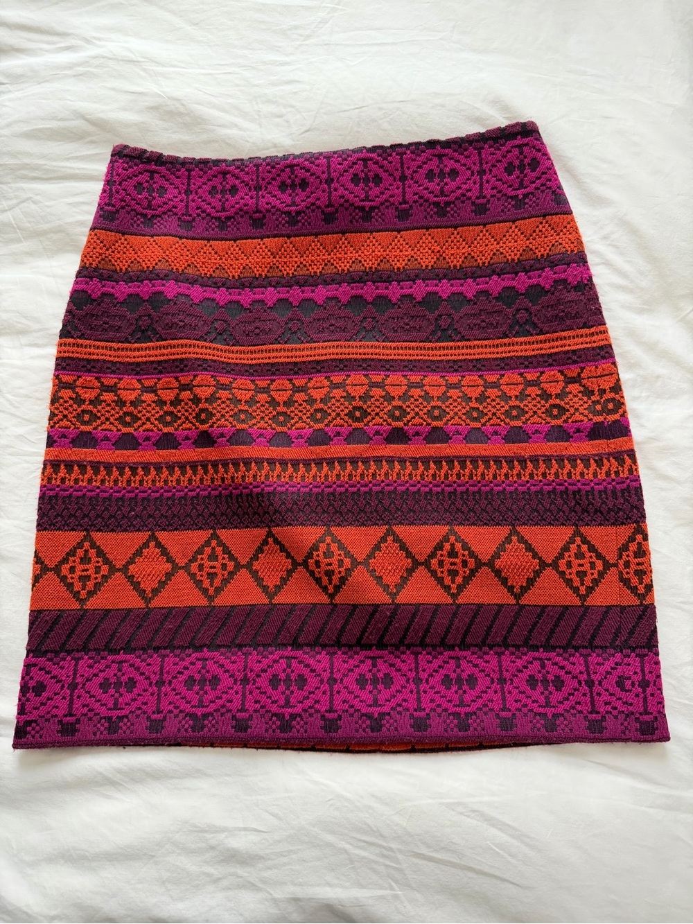 Etcetera Aztec Multicolor Pencil Skirt